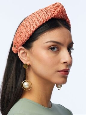 Lele Sadoughi Raffia Knottwd Headband